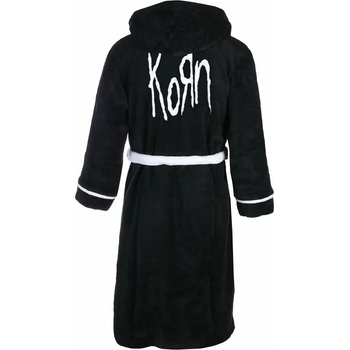 ROCK OFF халат за баня Korn - Лого - ЧЕРЕН - ROCK OFF - KORNROBE01MB