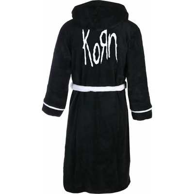 ROCK OFF халат за баня Korn - Лого - ЧЕРЕН - ROCK OFF - KORNROBE01MB