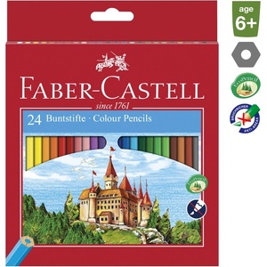 Faber-Castell Цветни моливи faber-castell шестоъгълни 24 броя 120124 (120124)