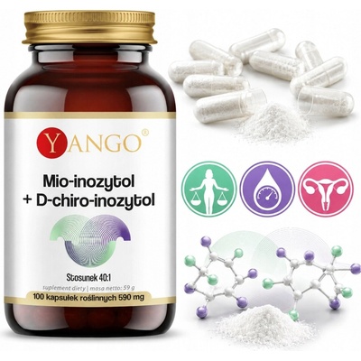 Yango Myo-Inozitol + D- Chiro-Inozitol 100 kapsúl
