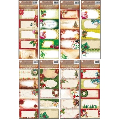 Anděl Samolepicí jmenovky na dárky - se zlatou ražbou - 5 ks - 1477 – Zboží Mobilmania