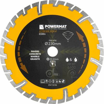 Powermat diamantový segmentový kotúč 230 mm PM-TDCS-2303T