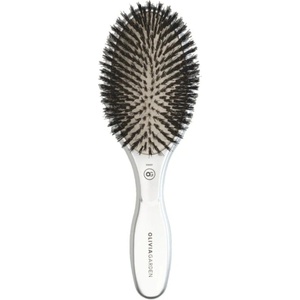 Olivia Garden Expert Care Oval Boar Bristles Silver