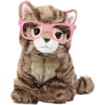 Studio Pets Плюшена играчка Studio Pets - Британско коте с очила, Пейдж, 23 cm (6215)