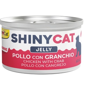 GimCat ShinyCat Jelly Chicken with Crab парченца пилешко месо и раци в желе 70gr