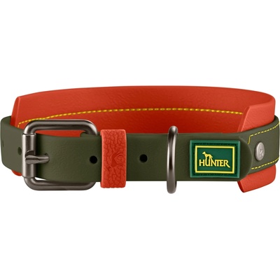 HUNTER Нашийник за куче Hunter Halsband Havanna Dog collar - Green / Orange - размер M/L 42-50 cm (057-0527-0315)