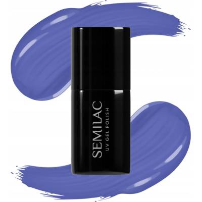SEMILAC 602 Dark Jeans Hybridní lak na nehty 7ml Pastelově Neonový