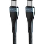 4smarts USB-C Кабел за iPhone, 4Smarts PremiumCord USB-C to USB-C 60W 1m, Черен (540429)