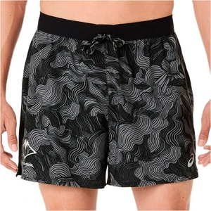 ASICS Мъжки шорти за бягане Asics Fujitrail All Over Print 5'' Short Running shorts - Performance Black / Carbon / Cream - размер XXL (012-4006-0216)