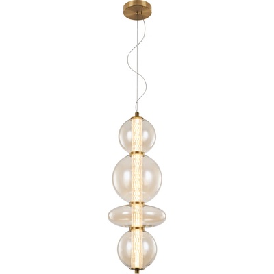 Splendor led ПЕНДЕЛ 18w 3000k, МЕСИНГ + КОНЯК (955splendor1830bc)