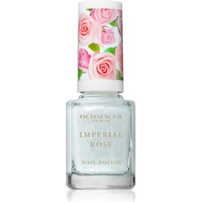 Dermacol Imperial Rose лак за нокти с блестящи частици цвят 01 11ml