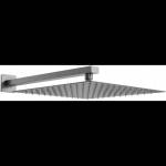 Mexen Slim дъждовна лейка 25 x 25 см с душево рамо, четкано в цвят gun gray - 79125112-66 (79125112-66)