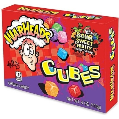 Warheads Cubes ovocné gumové kocky 113 g