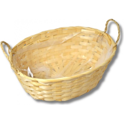 Dekorace - Miska bambus ovál 2 ucha 28x20x10cm přírodní
