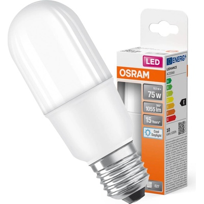Osram LED žiarovka E27 10W = 75W 1050lm 6500K Cold 200° STAR STICK