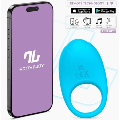 InToYou App Series Ringo Vibrating Ring with App Blue