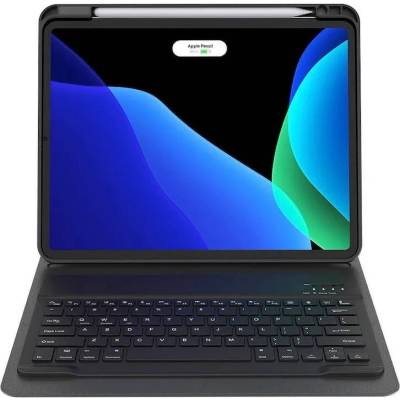 Baseus Brilliance Keyboard Case (ARJK000113) - кожен калъф и безжична блутут клавиатура за iPad Pro 11 M1 (2021), iPad Pro 11 (2020), iPad Pro 11 (2018) (черен)