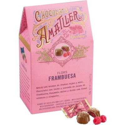 Amatller Malinové pralinky v mliečnej čokoláde 72 g