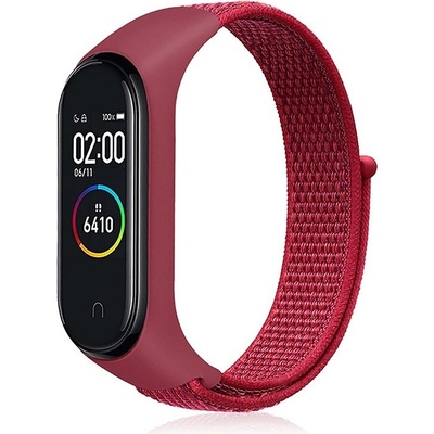 Xiaomi Mi Band 3/4 náhradní náramek Nylon Červená MBSCZ-NLN011