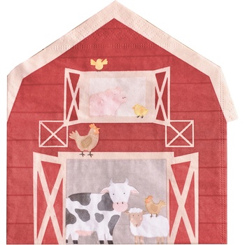 Ginger Ray Парти Салфетки - Ферма (1 Пакет / 16 Бр. )