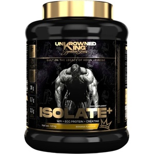 UnKrowned King Isolate+ Protein | with Whey Isolate, Egg Protein & Creatine [1800 грама] Банан
