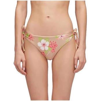 SUNDEK Bea briefs with adjustable bows dream hawaii print bikini bottom - Pink (Durian)