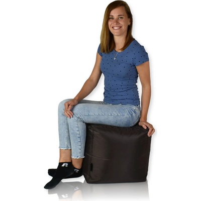 Primabag Cube nylon 40x40 cm tmavě hnědá