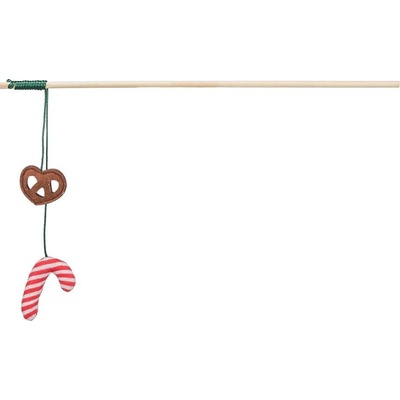 Xmas vianočný prút pre mačky s praclikom 48 cm