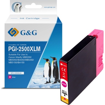 Compatible ГЛАВА ЗА CANON MAXIFY MB 5350/5050/IB 4050 - HIGH CAPACITY - Magenta - ink cartridge - /2500/ - PGI-2500XLM (PGI2500XLM) - 9266B001 - PN NP-C-2500XLM(PG) - G&G (NP-C-2500XLM(PG))