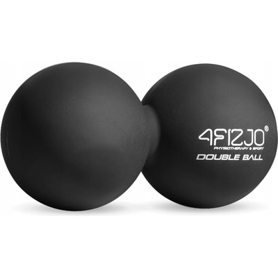 4FIZJO Dvojitá masážna loptička lacrosse duoball Čierna