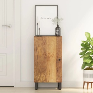 vidaXL Бюфет с врата 40x31x75 см мангово дърво масив (352912)