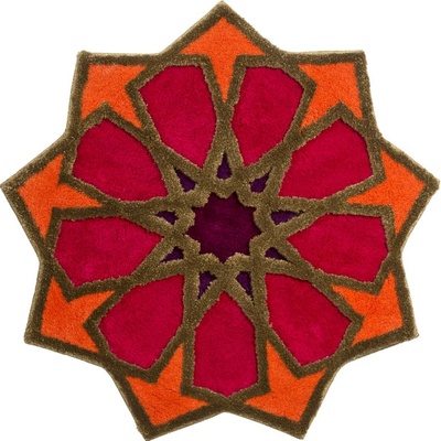 Grund Sherezad oranžová-růžová-fialová-zlatá průměr 140 cm