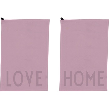 Design Letters Малки кухненски кърпи Favourite Love Home лавандулови 2 бр (10503001LAVENHOME)