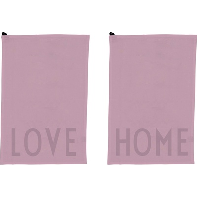 Design Letters Малки кухненски кърпи Favourite Love Home лавандулови 2 бр (10503001LAVENHOME)