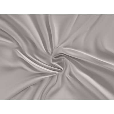 TP satén prostěradlo Luxury Collection Světle šedé 90x200x25