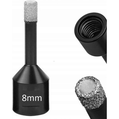 žiadna značka Čipka diamantový vrták 8 mm na glazúru gresu dlaždíc M14