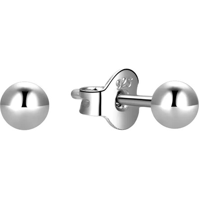 MOISS Minimalistické stříbrné náušnice pecky E000142 0,4 cm