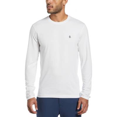 Original Penguin Тениска Original Penguin Original Long Sleeve Crew T Shirt - Bright White