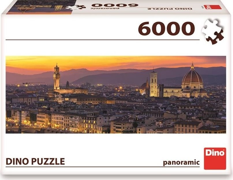 Dino Panoramic Puzzle 6000 tk Golden Firenze | Insplay