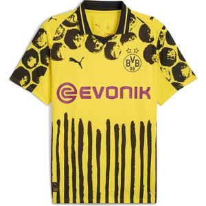 PUMA Детска футболна фланелка Puma x KidsSuper Borussia Dortmund Home Shirt 2025 2026 Adults - Yellow/Black