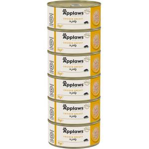 Applaws Консерва за котки с пилешки гърди в желе 6 x 70 г