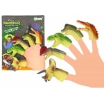 LEAN Toys Dinosaurs Rubber Sensory Finger Puppets