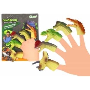 LEAN Toys Dinosaurs Rubber Sensory Finger Puppets