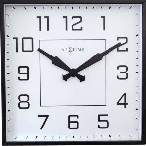 NeXtime Стенен часовник Be Square арабски цифри (3294AR)