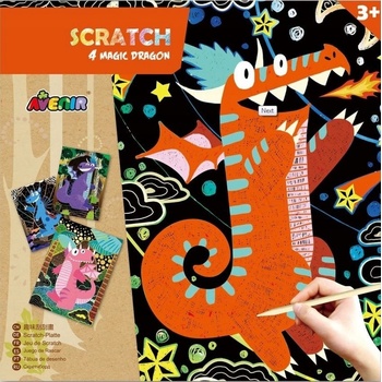 Škrabací obrázky Draci Avenir