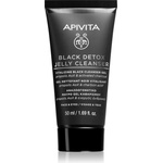 APIVITA Cleansing Black Detox Jelly Cleanser почистващ гел с активен въглен 50ml