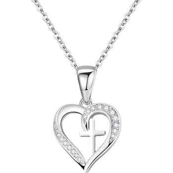 HARAHU Колие Elegant Cross - Сребърен KP28756 (28756)