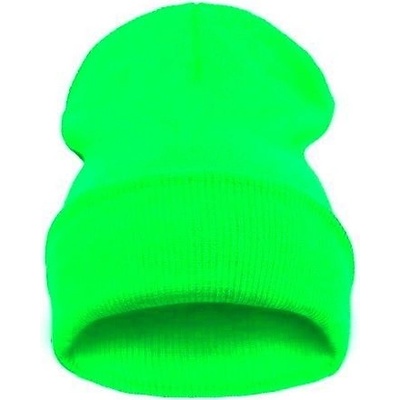 Blingstar čepice Beanie Blank Zelená Neon Green