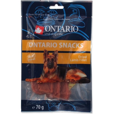 ONTARIO Sušené jahňacie plátky pre psov 70 g