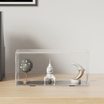 vidaXL Кутия за показване, прозрачна, 24x12x11 см, акрил (154910)